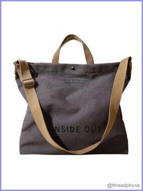 Large Canvas Tote Bag Casual Shoulder Crossbody Top Handle Handbag